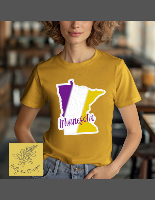 Purple & Gold MN Tee