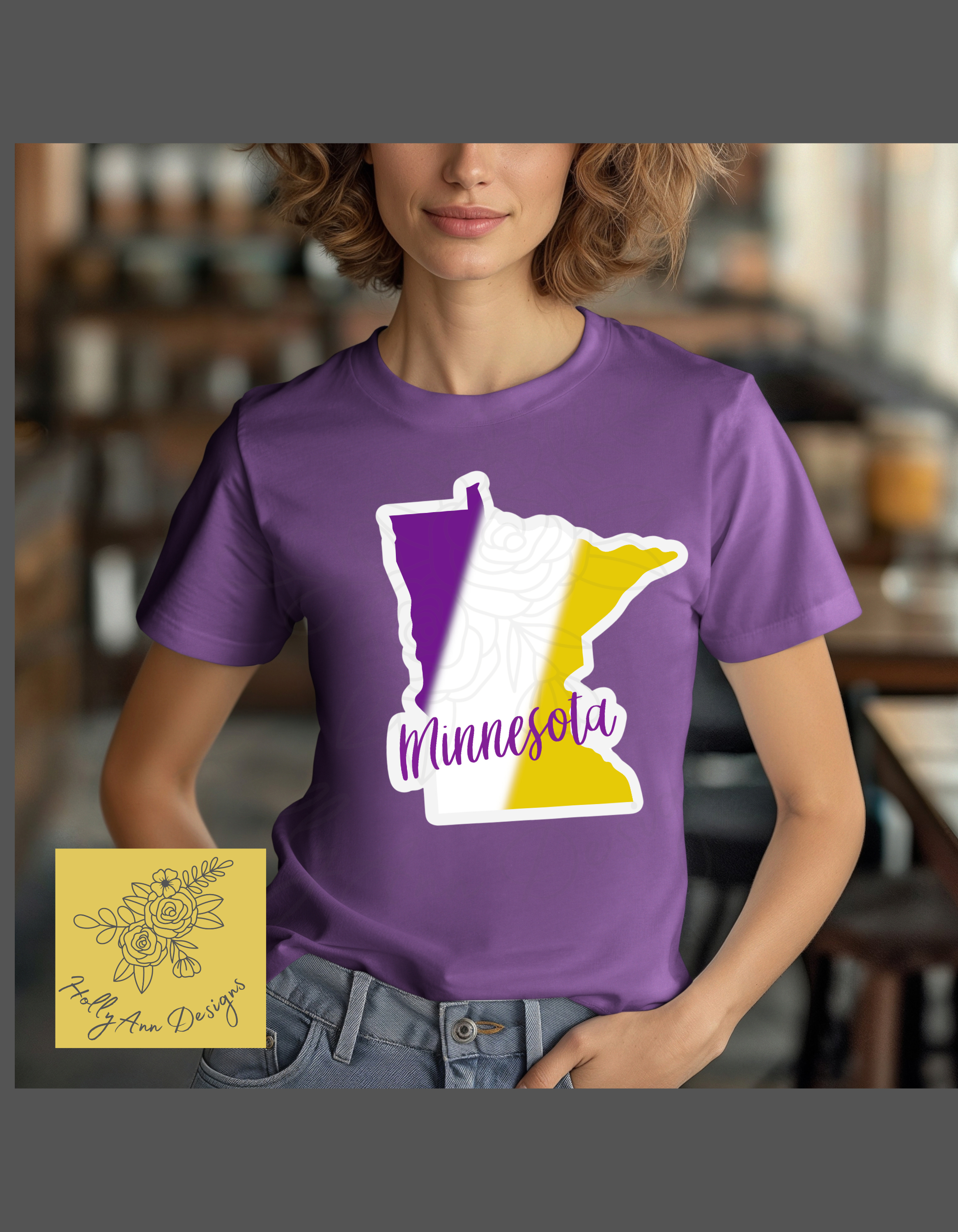 Purple & Gold MN Tee