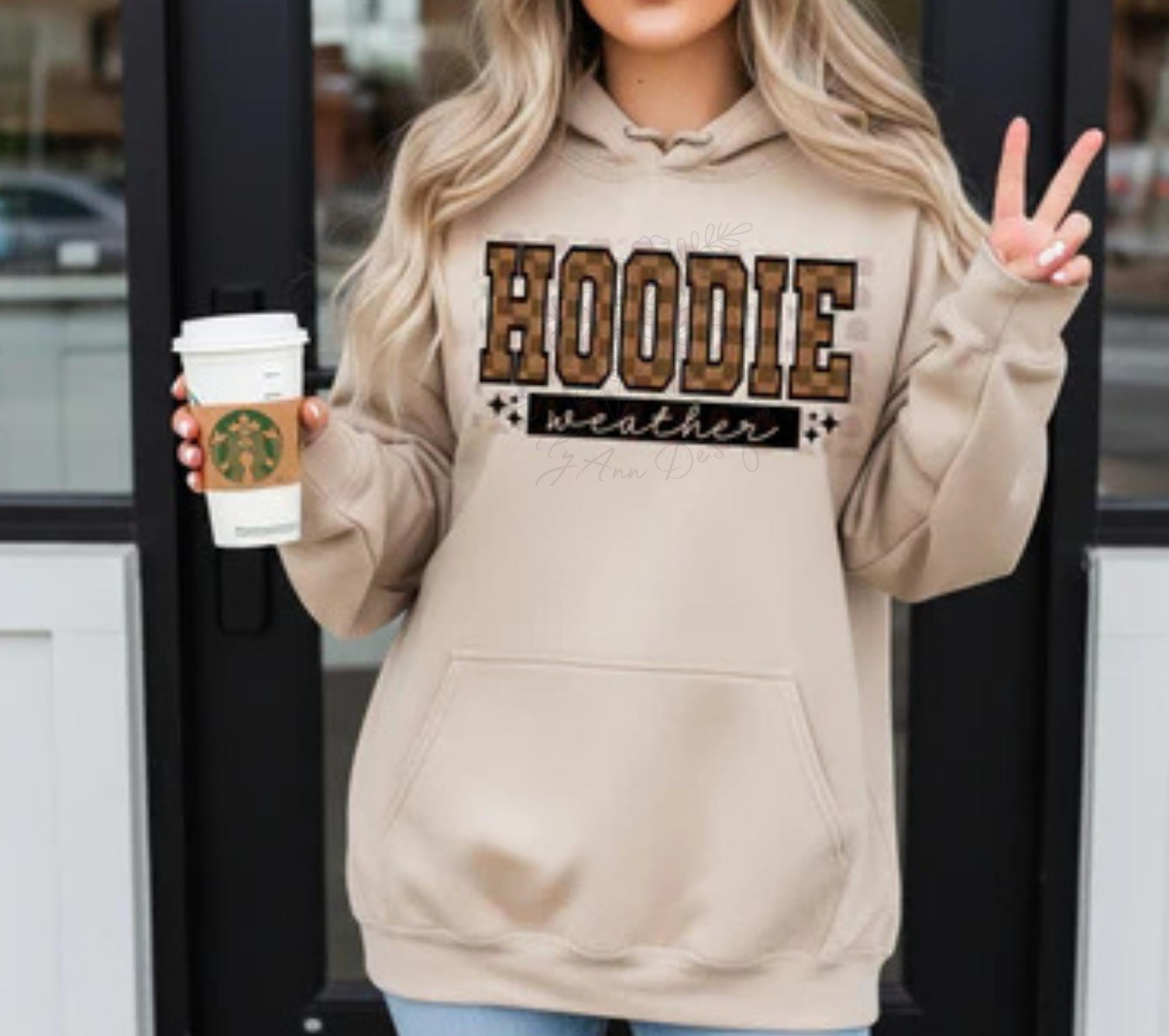 Checked Hoodie Weather Hoodie