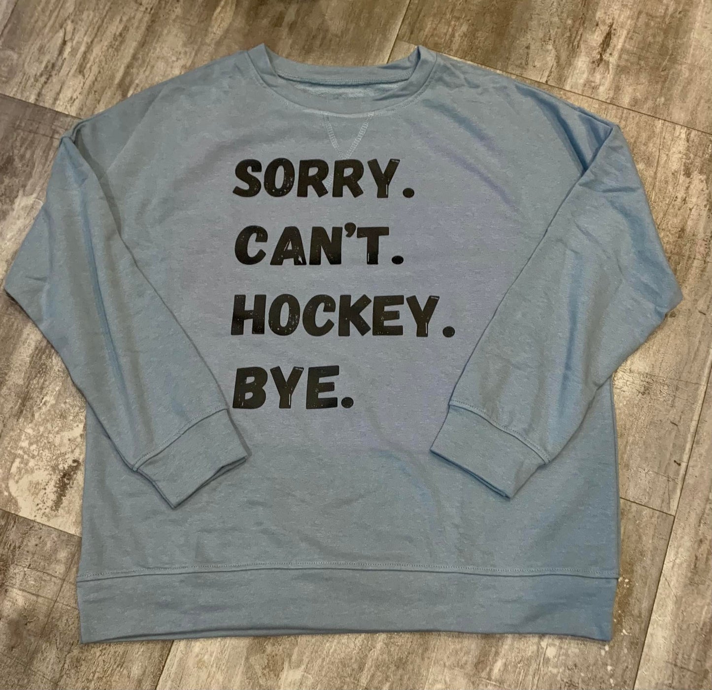 Sorry. Can't. Hockey. Bye.